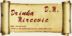 Drinka Mirčević vizit kartica